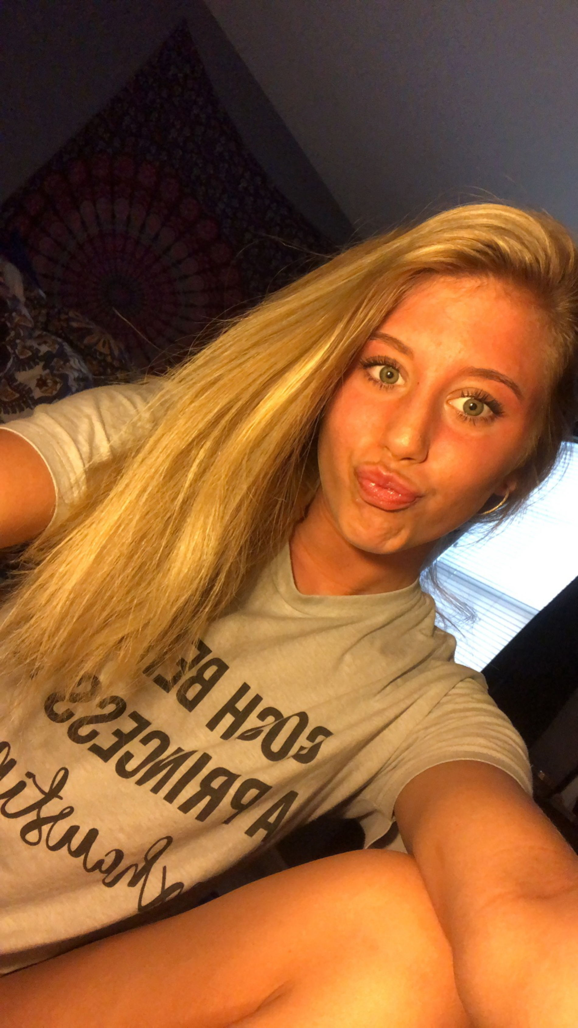 Naked Blonde Takes Explicit Selfies - Intimate Photoshoot