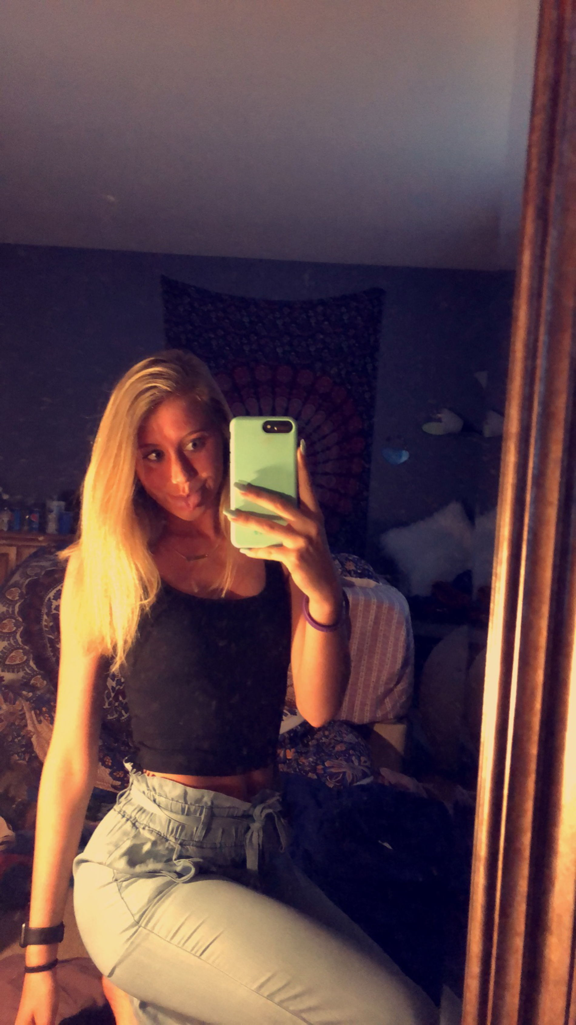 Naked Blonde Takes Explicit Selfies - Intimate Photoshoot