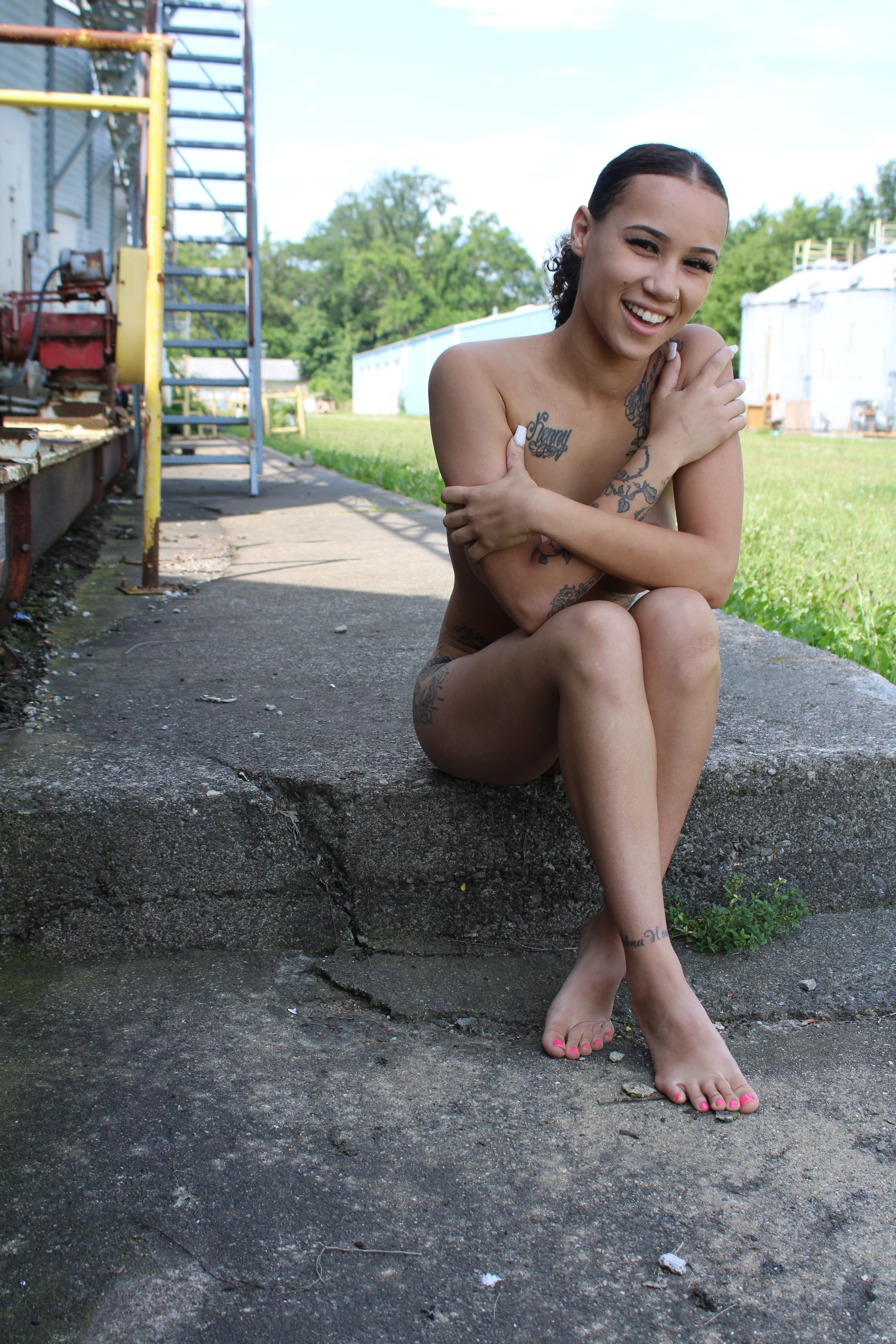 Slender Spanish Woman with Slim Body