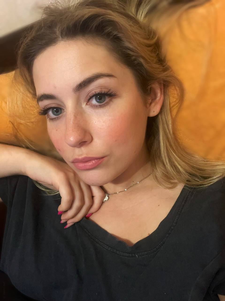 Topless Busty Girl in Lingerie Flaunting Attractive Curves