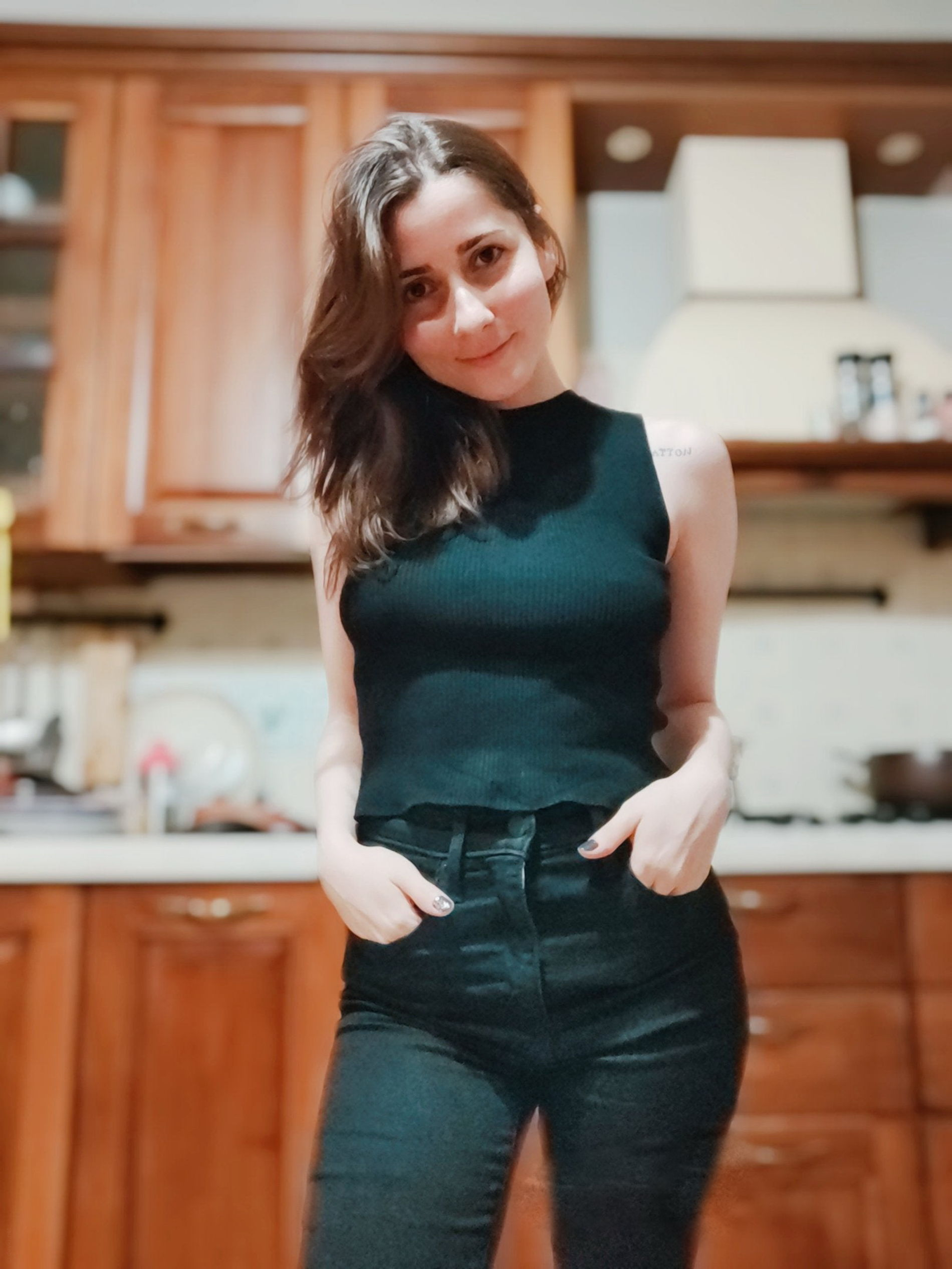 Sexy Girl Shows Off Young Body in Playful Manner