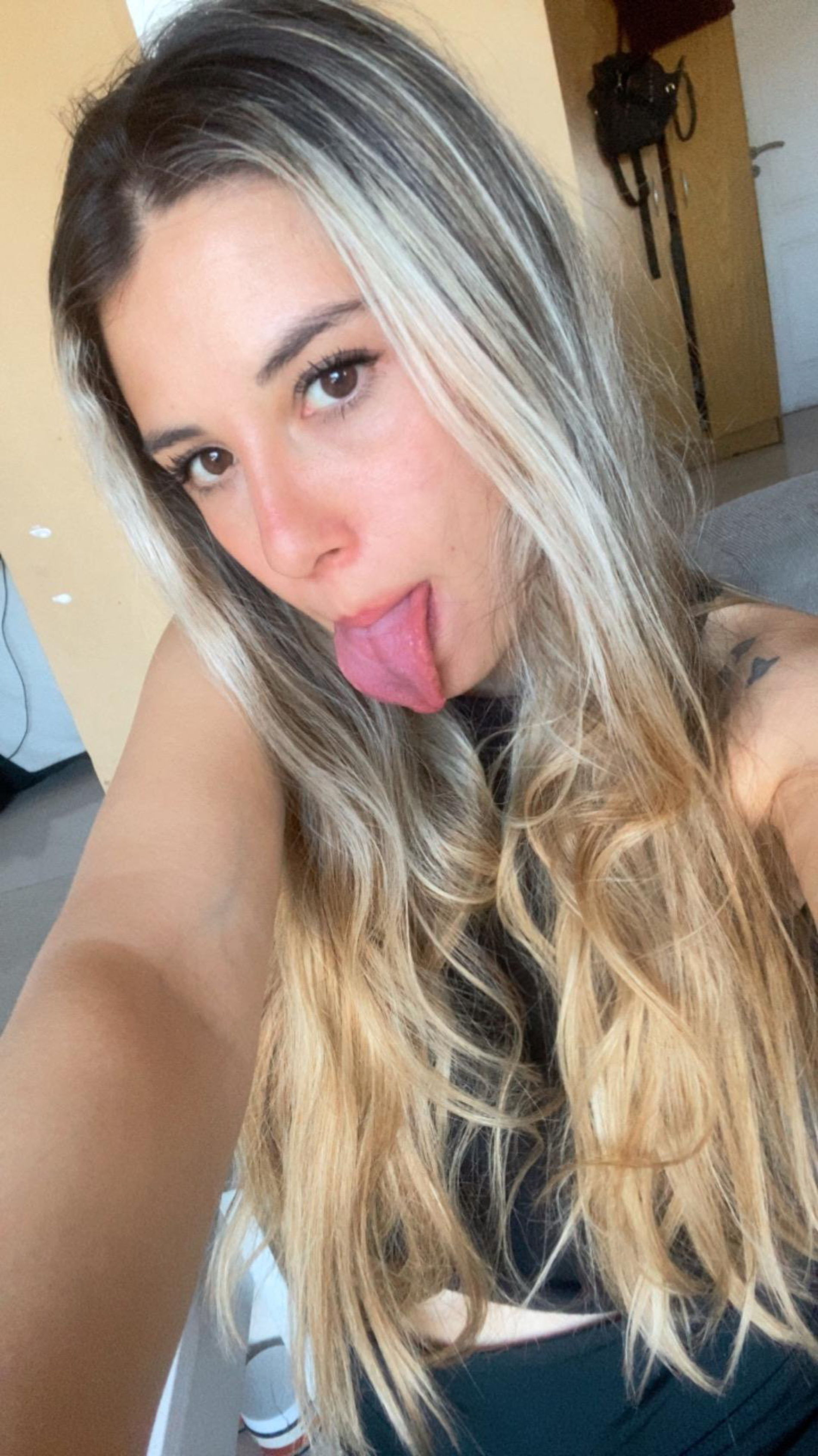 Young girl shows off her youth, body, and full pussy