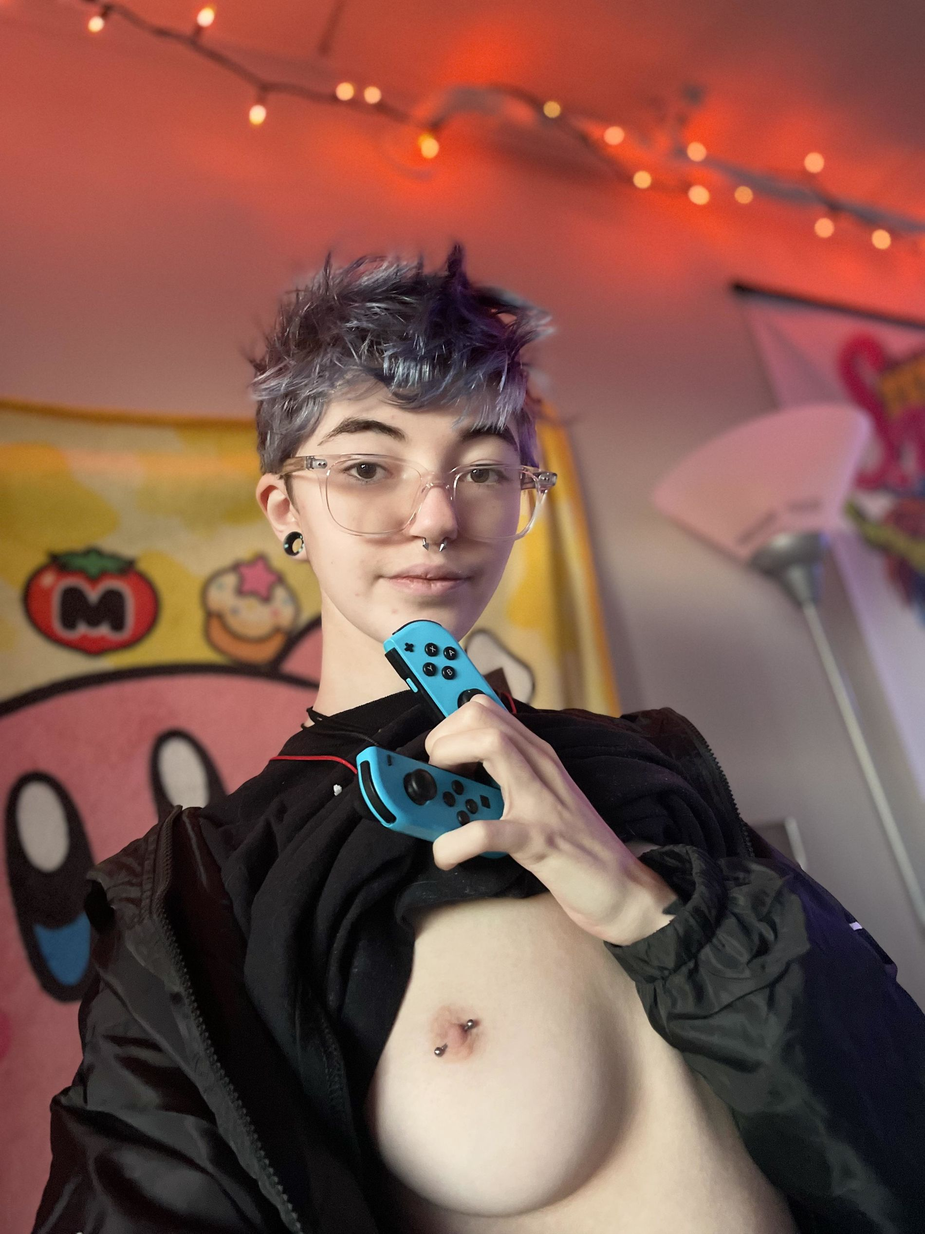 Young Girl with Tattoos, Private Intimate Photos