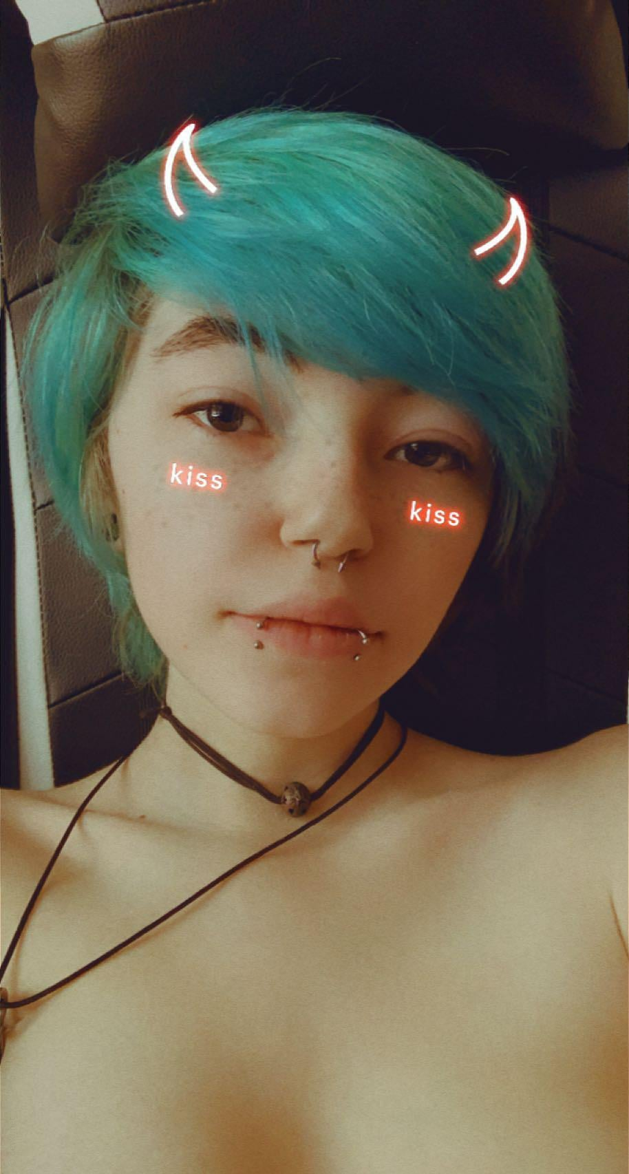 Young Girl with Tattoos, Private Intimate Photos