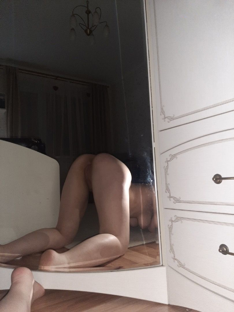 Attractive Skinny Girl Taking Sexy Selfie Photo